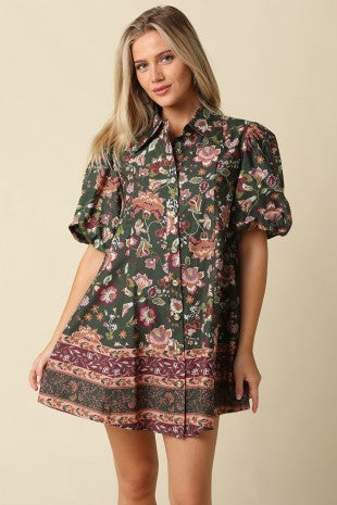 FLORAL MINI DRESS