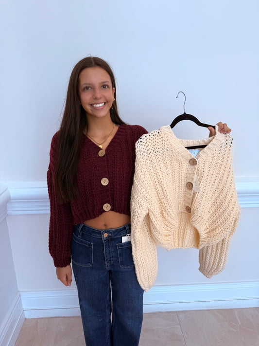 CHUNKY KNIT CARDIGAN