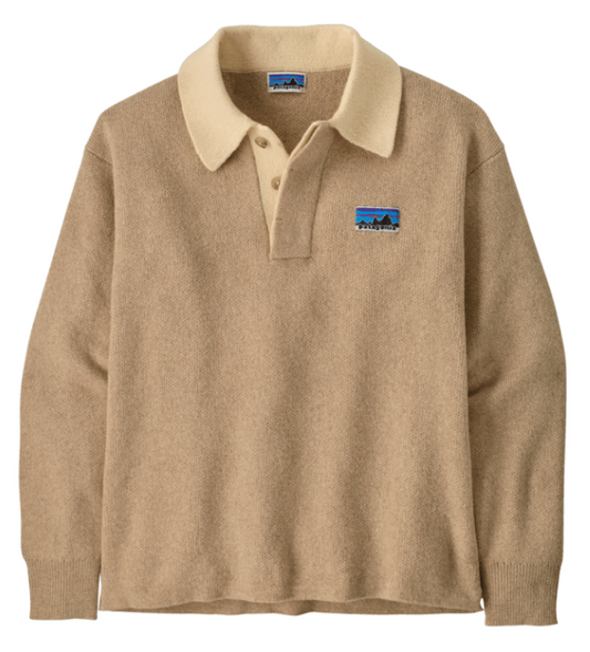 RECYCLED WOOL-BLEND RUGBY SWEATER