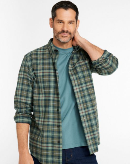M'S SCOTCH PLAID FLANNEL SHIRT
