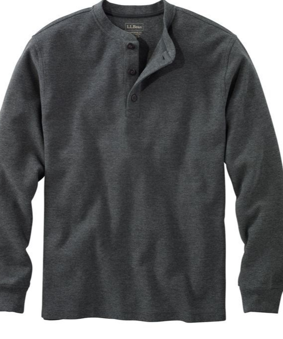 M'S UNSHRINKABLE MINI WAFFLE HENLEY