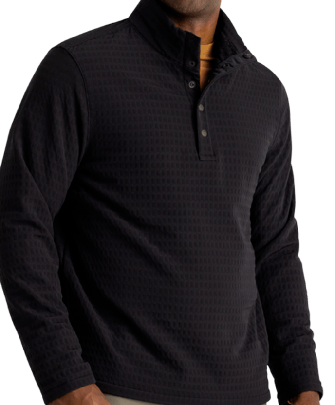 M'S GRIDBACK FLEECE SNAP PULLOVER
