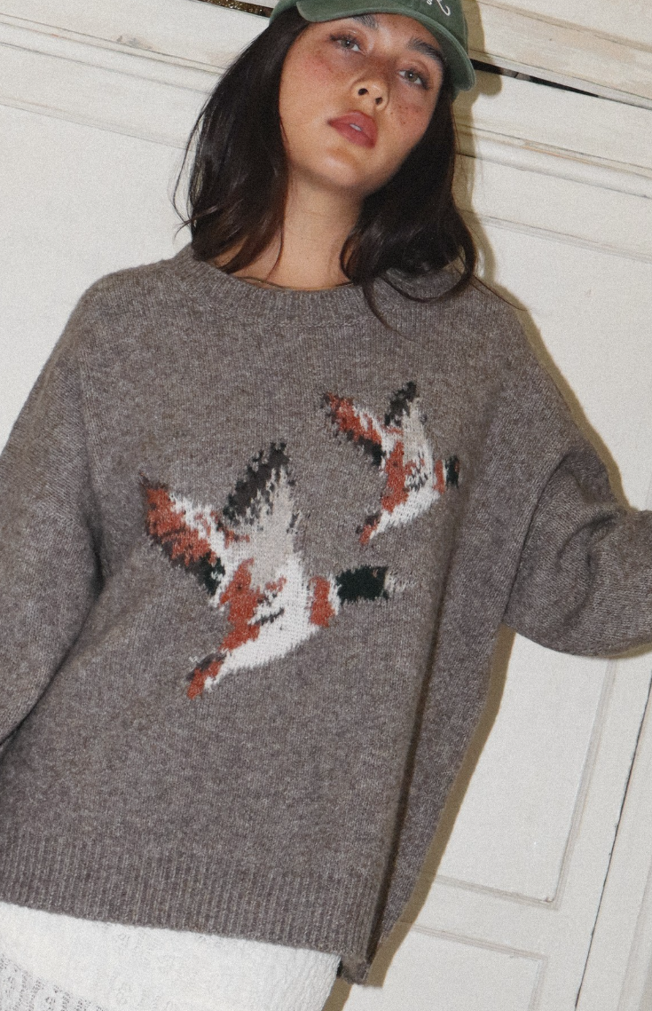 FLYING DUCK KNIT SWEATER