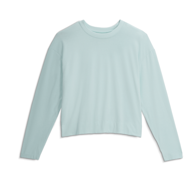 W'S BAMBOO SHADE CROSSOVER LONG SLEEVE