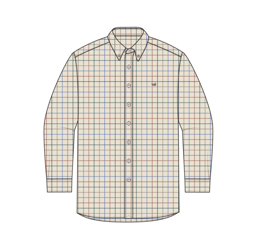 Lockhart Windowpane Performance Dress Shirt