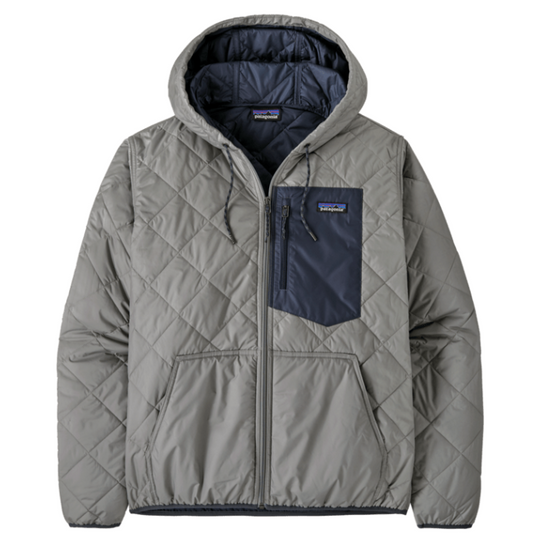 M'S DIAMOND QUILTED BOMBER HOODY