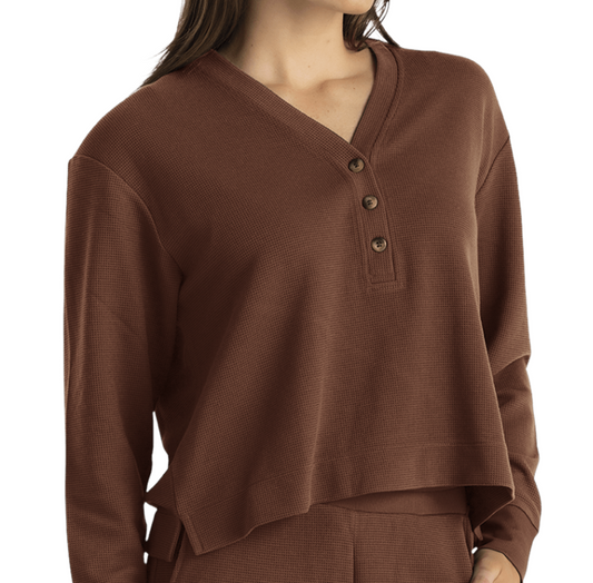 W'S WAFFLE LONG SLEEVE HENLEY