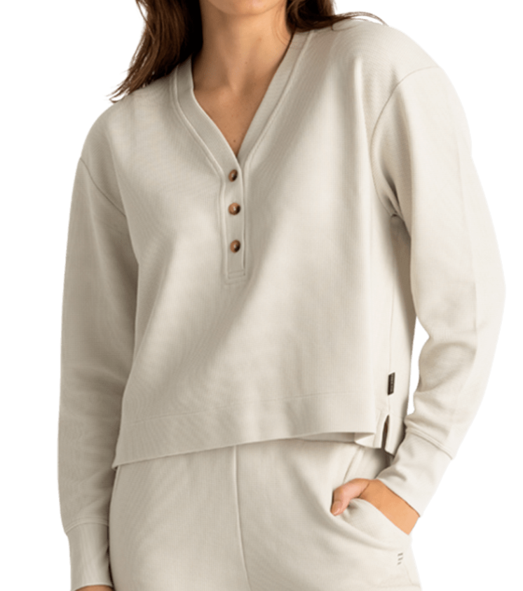 W'S WAFFLE LONG SLEEVE HENLEY