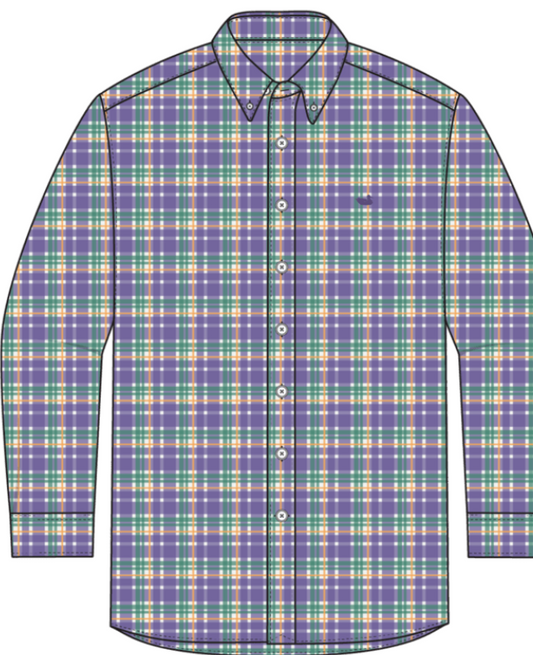 GRAINGER PERFORMANCE PLAID DRESS SHIRT