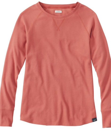 W'S UNSHRINKABLE MINI WAFFLE CREWNECK