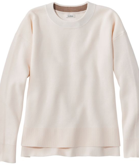 W'S WICKED SOFT COTTON/CASHMERE CREWNECK SWEATER
