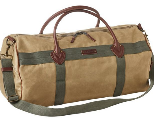 WAXED CANVAS DUFFLE- LARGE