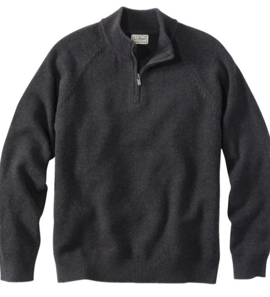 M'S WICKED SOFT COTTON CASHMERE QUARTER ZIP