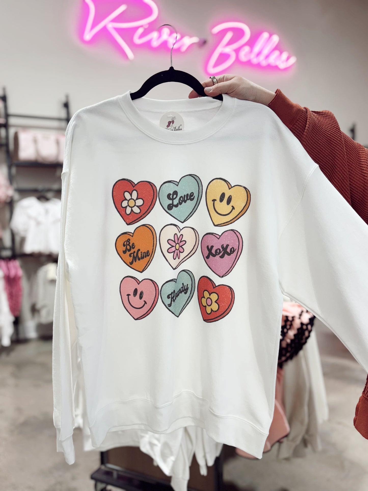 VALENTINE CANDY HEART SWEATSHIRT