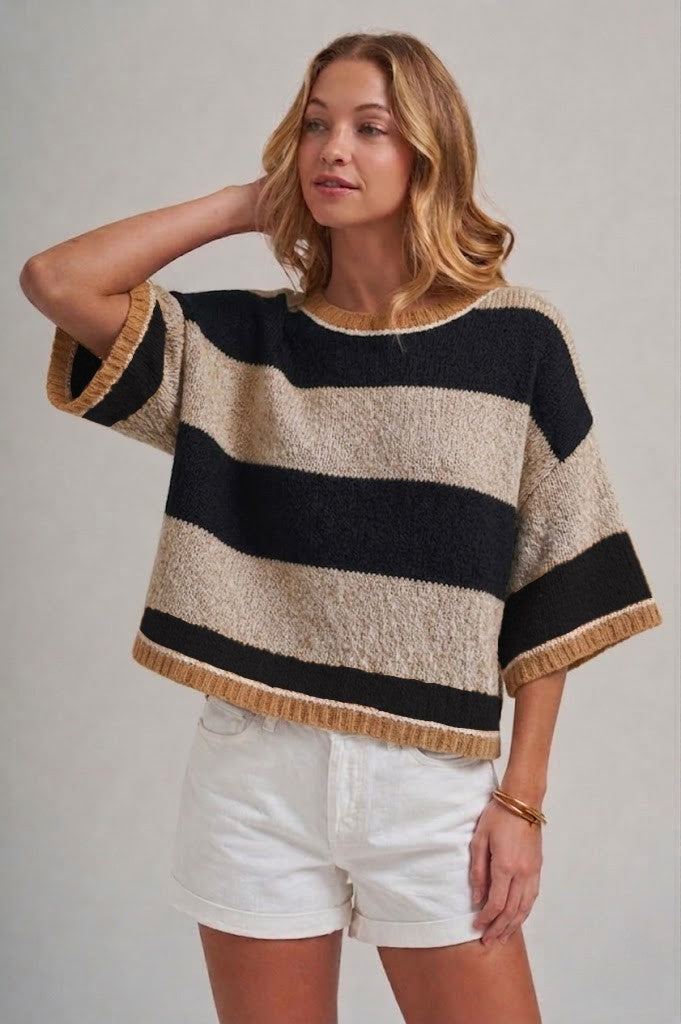 STRIPE SWEATER/ JLT00303-01