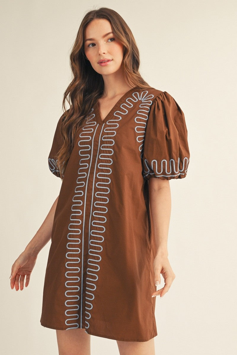 PUFF SLEEVE DRESS