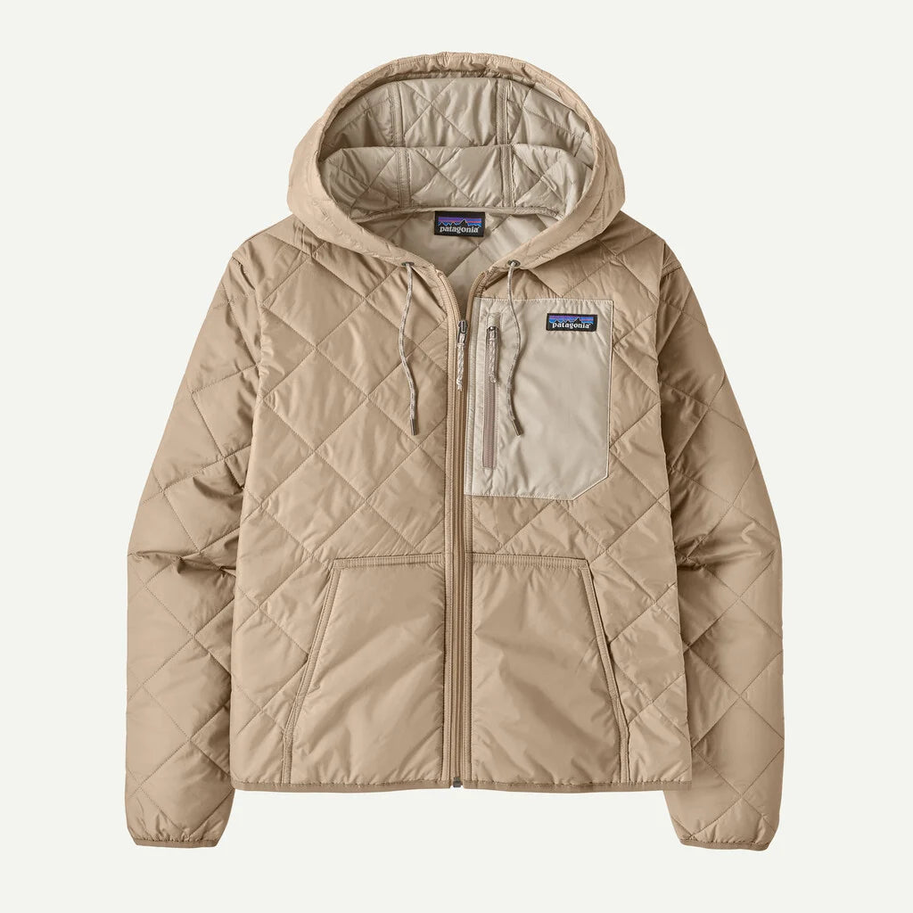 W'S DIAMOND QUILTED BOMBER HOODY