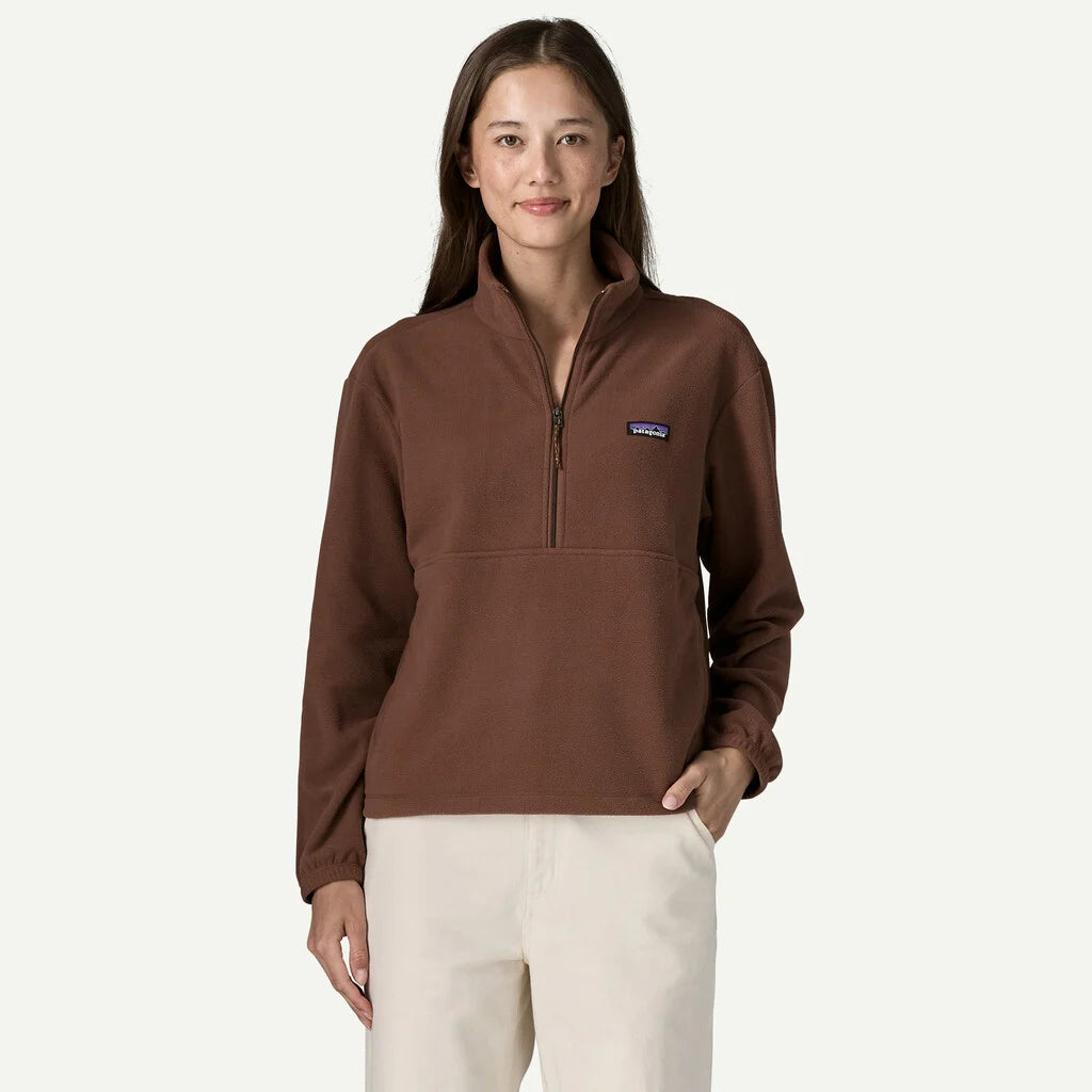 W'S MICRO D 1/2 ZIP FLEECE PULLOVER