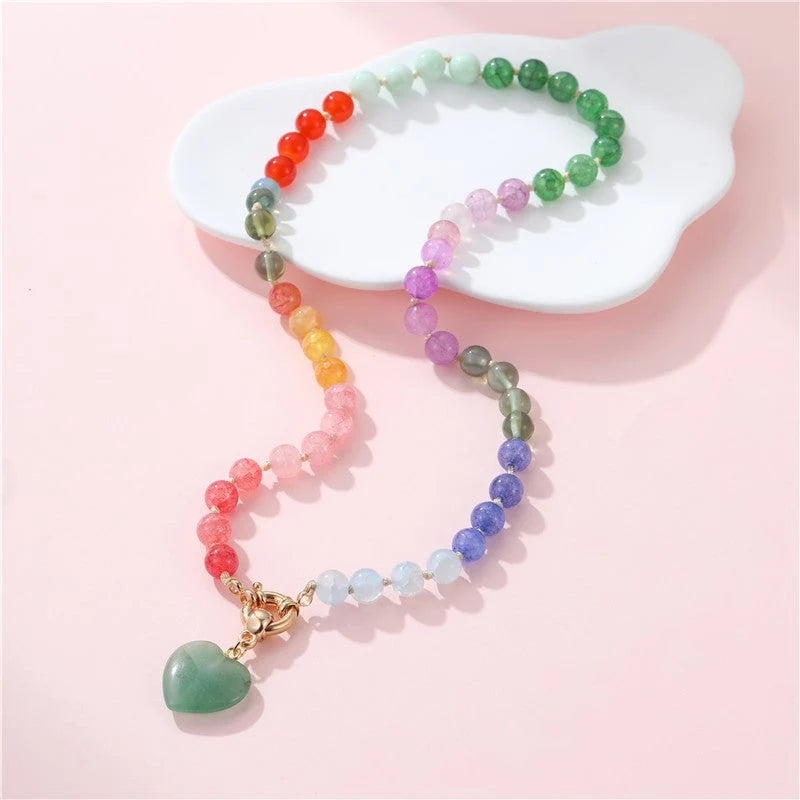 GLASS MIXED NECKLACE