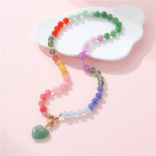 GLASS MIXED NECKLACE