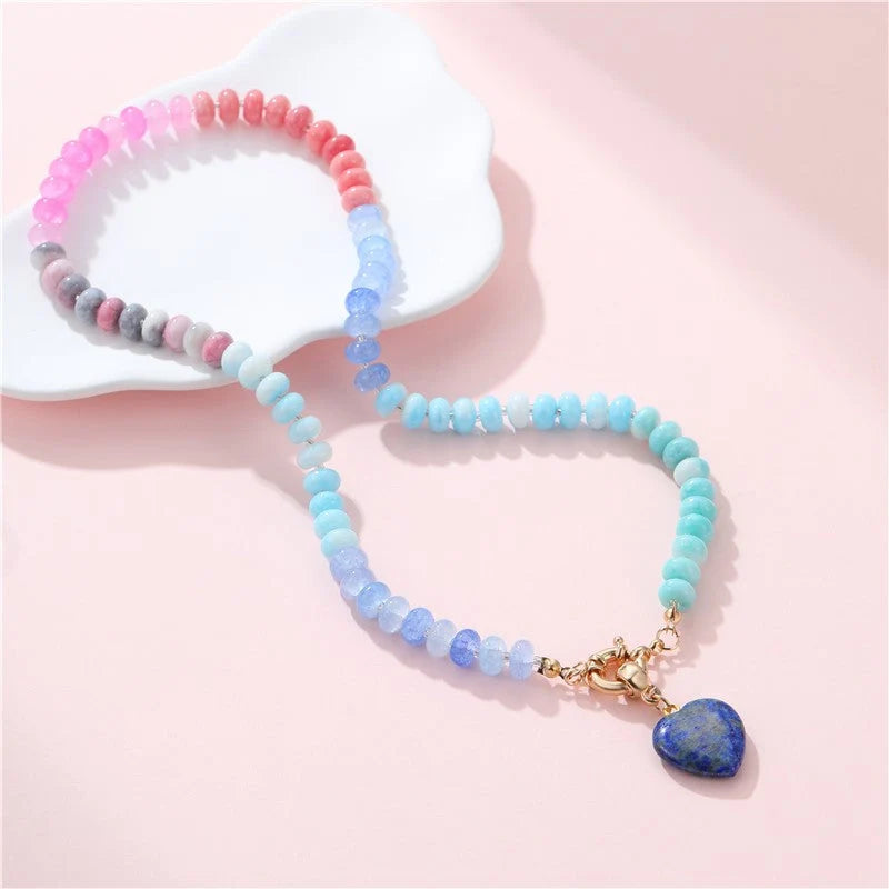 GLASS MIXED NECKLACE