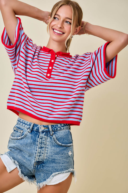 STRIPPED SWEATER
