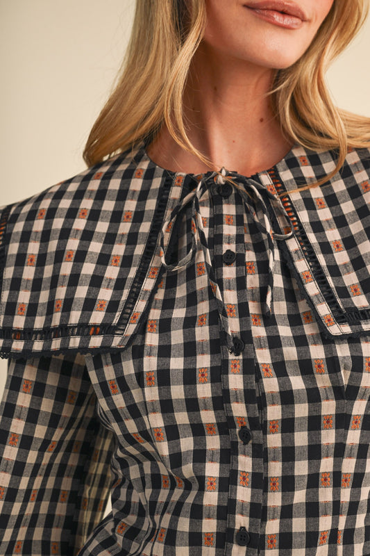 GINGHAM TOP-MTP5151