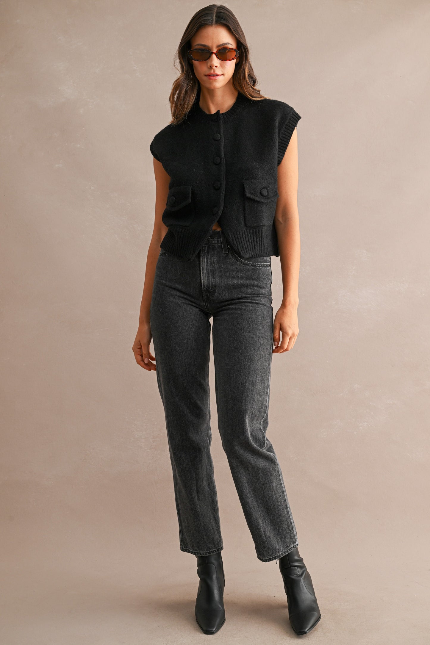 BUTTON VEST-MJK6779SS