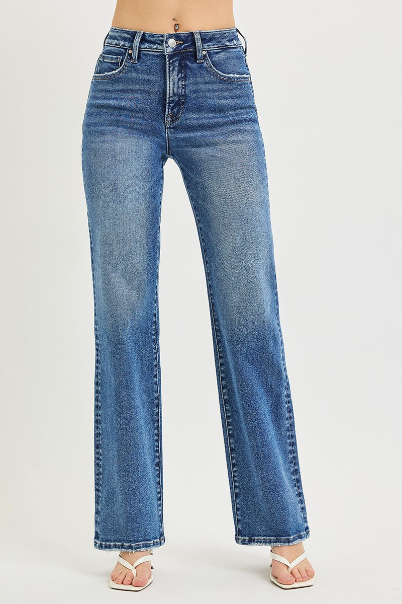 HIGH RISE STRAIGHT JEANS