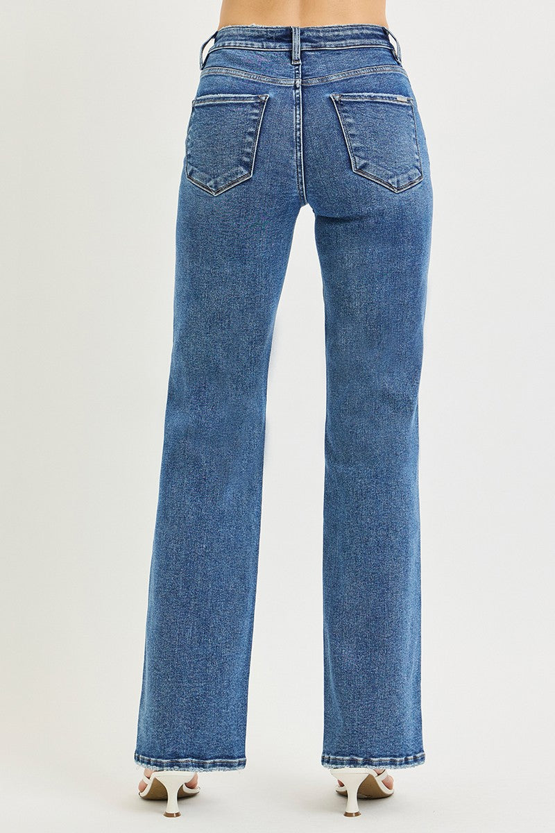 HIGH RISE STRAIGHT JEANS