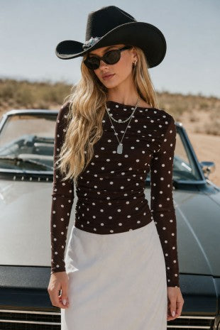 POLKA DOT LONG SLEEVE/ TWS1257A
