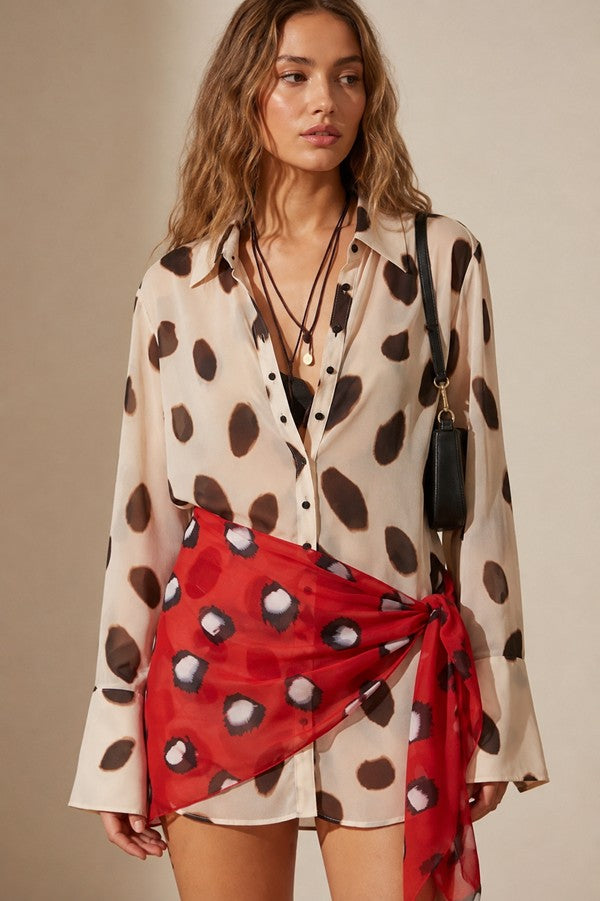 POLKA DOT SHEER MINI/SDUH-D2985