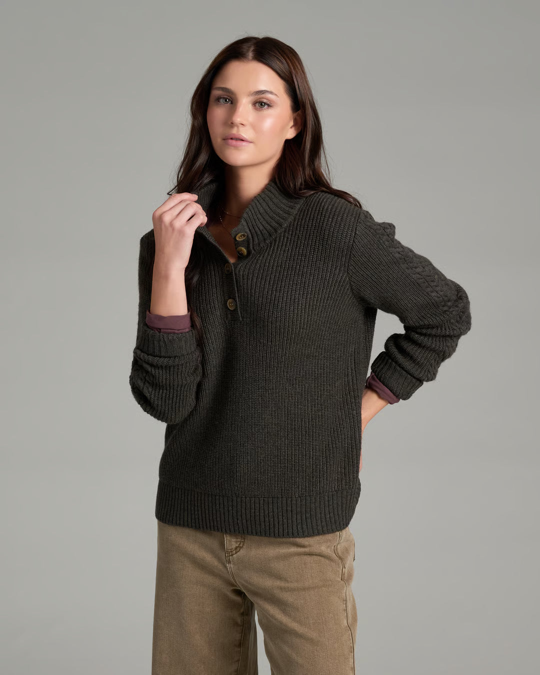 FIRESIDE HENLEY SWEATER