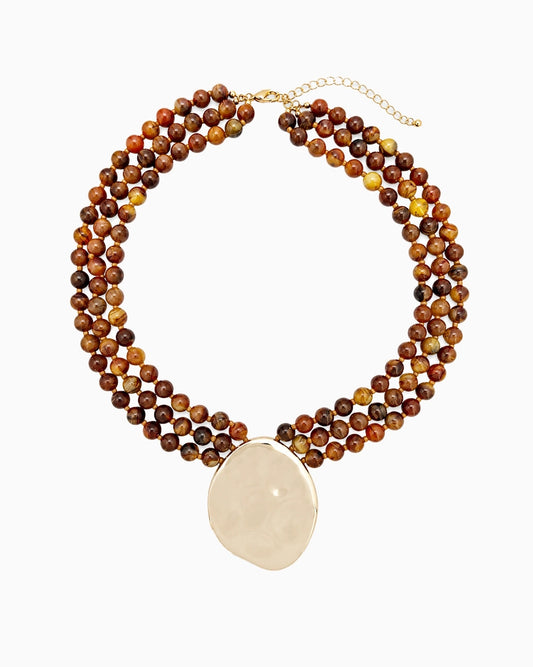 BEAD LAYERED NECKLACE