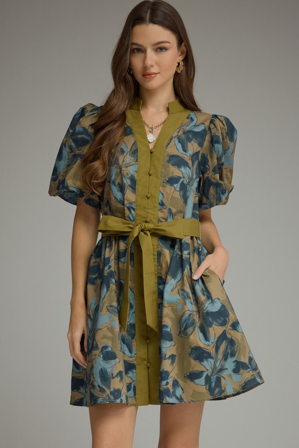 FLORAL MINI DRESS