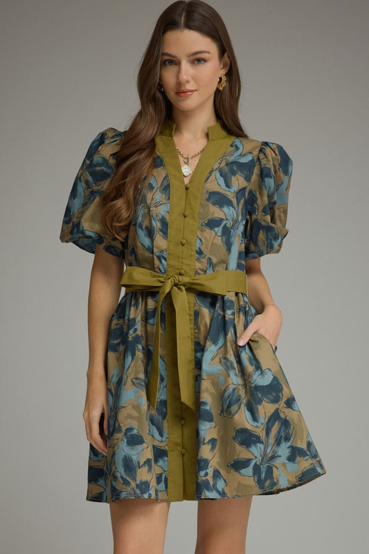 FLORAL MINI DRESS