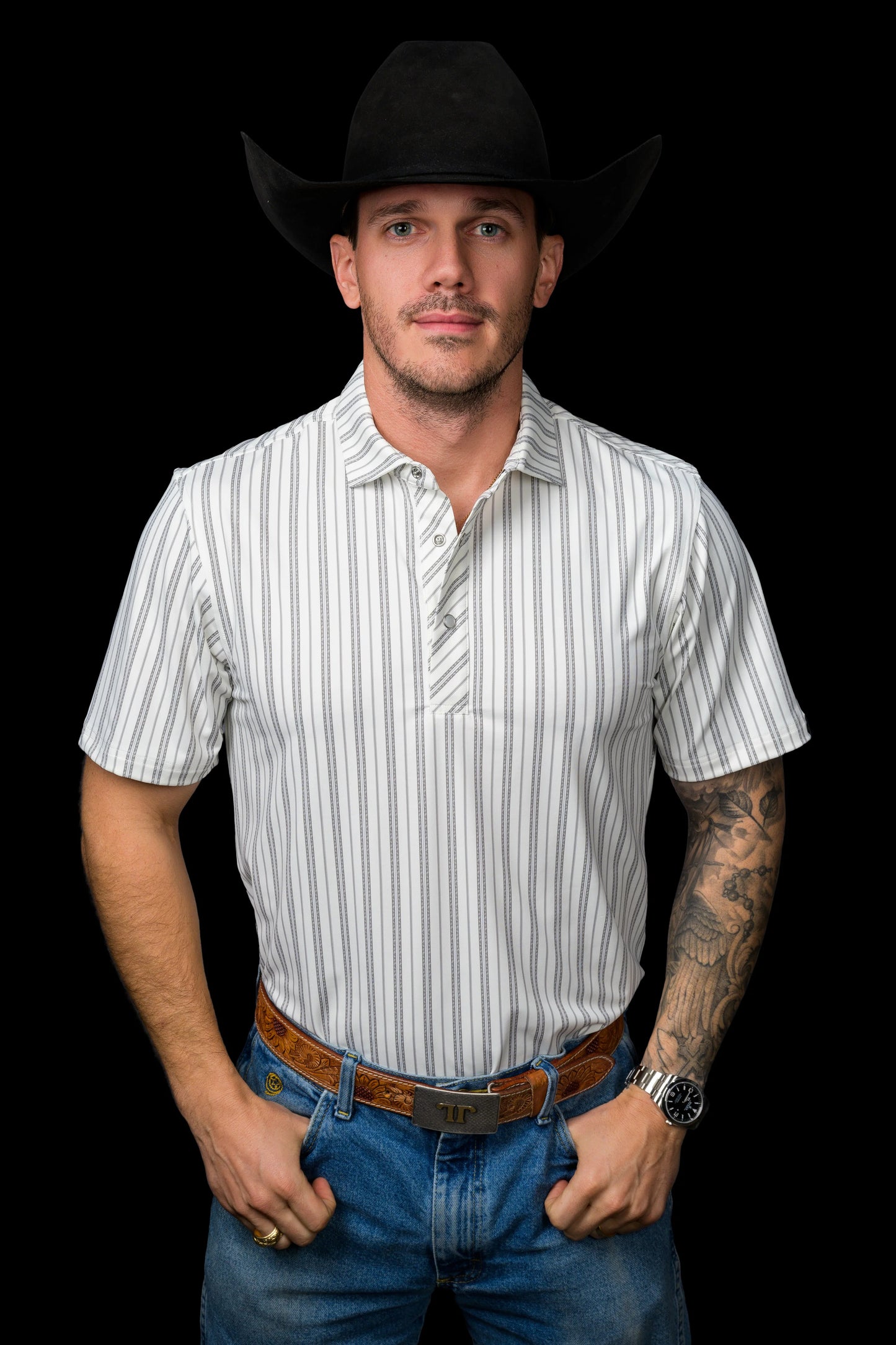 JACK PEARL SNAP POLO
