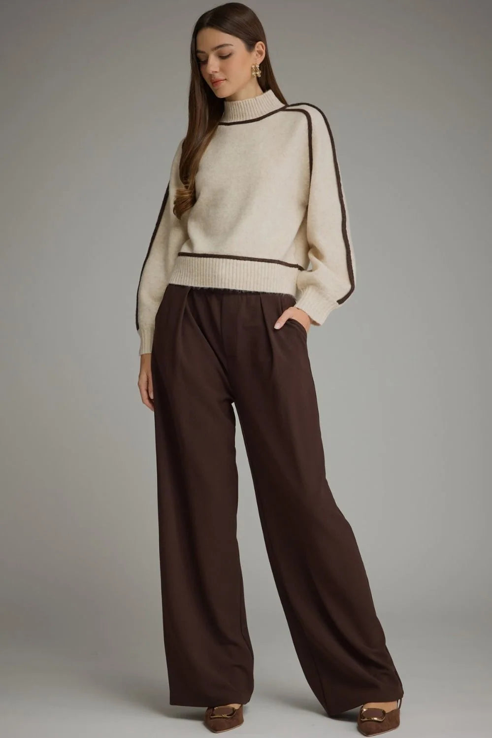 MOCK NECK SWEATER-T32831