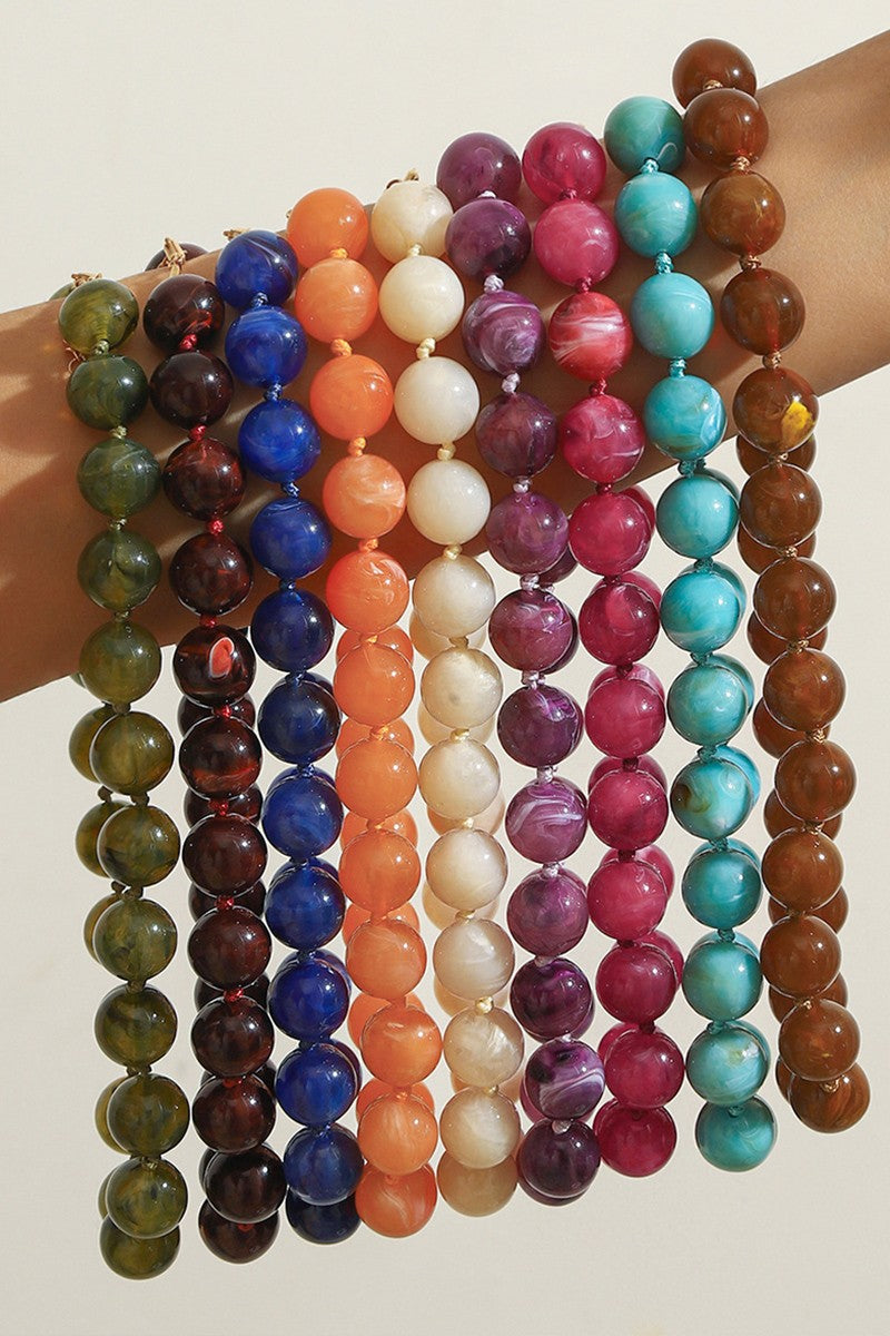 BEAD ROPE NECKLACE