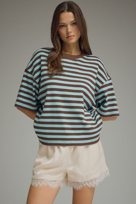 STRIPPED TEE