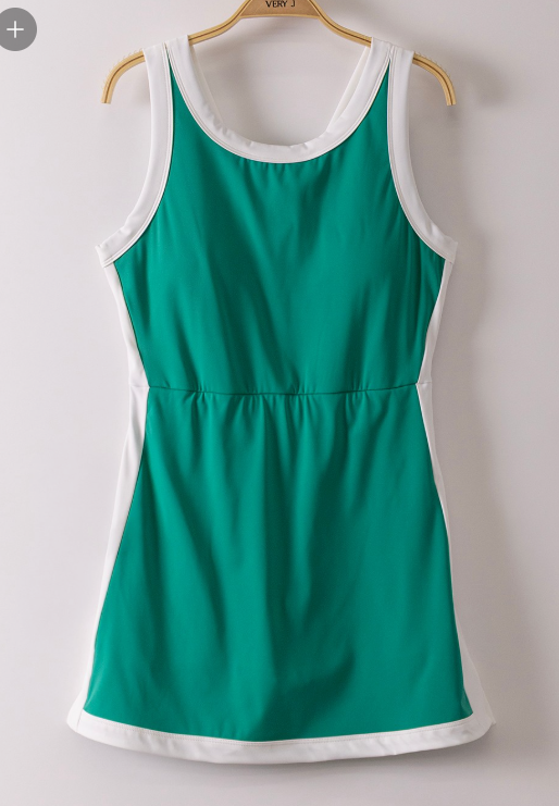 GREEN ATHLETIC DRESS