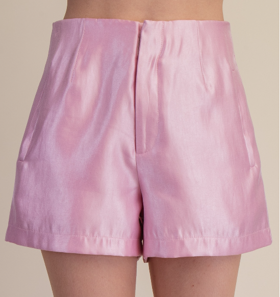 HIGH WAIST GLOSSY SHORT