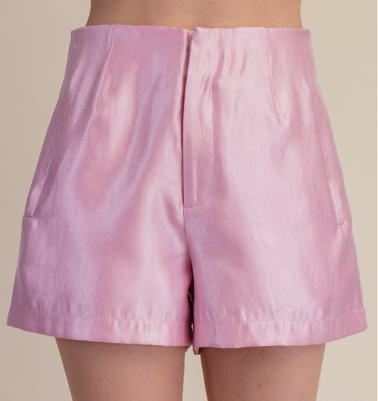HIGH WAIST GLOSSY SHORT