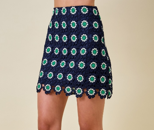 CROCHET SUMMER MINI SKIRT