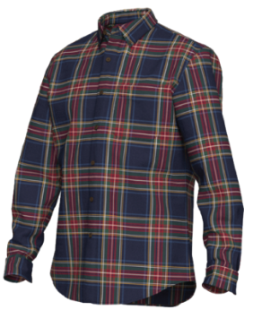 M'S LS SCOTCH PLAID FLANNEL SHIRT