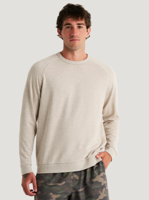 M'S BAMBOO LIGHTWEIGHT FLEECE CREW