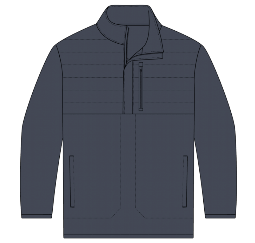 DORADO QUILTED STRETCH PULLOVER