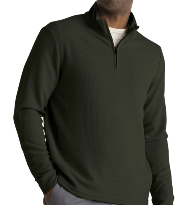 M'S WAFFLE QUARTER ZIP