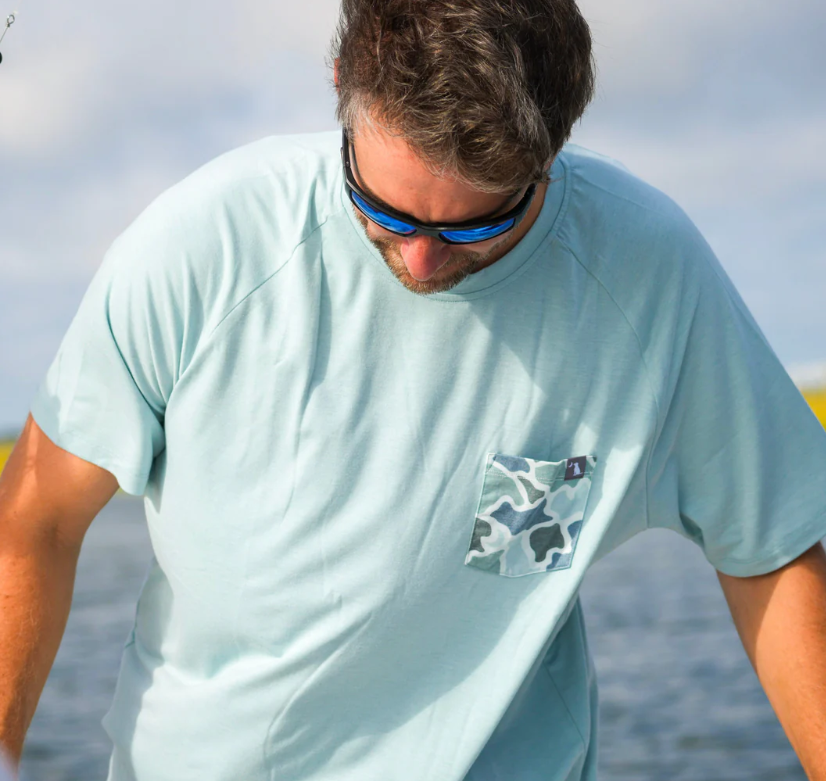 S/S HEATHER BLEND CREW