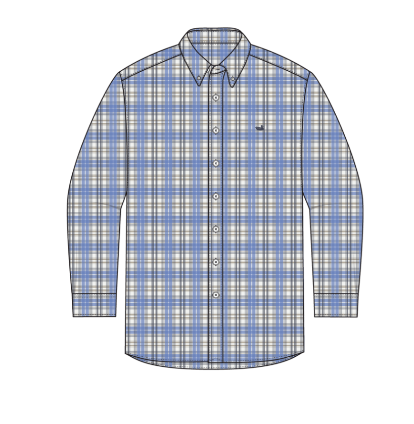 Highlands Lattice Performance Dress Shirt
